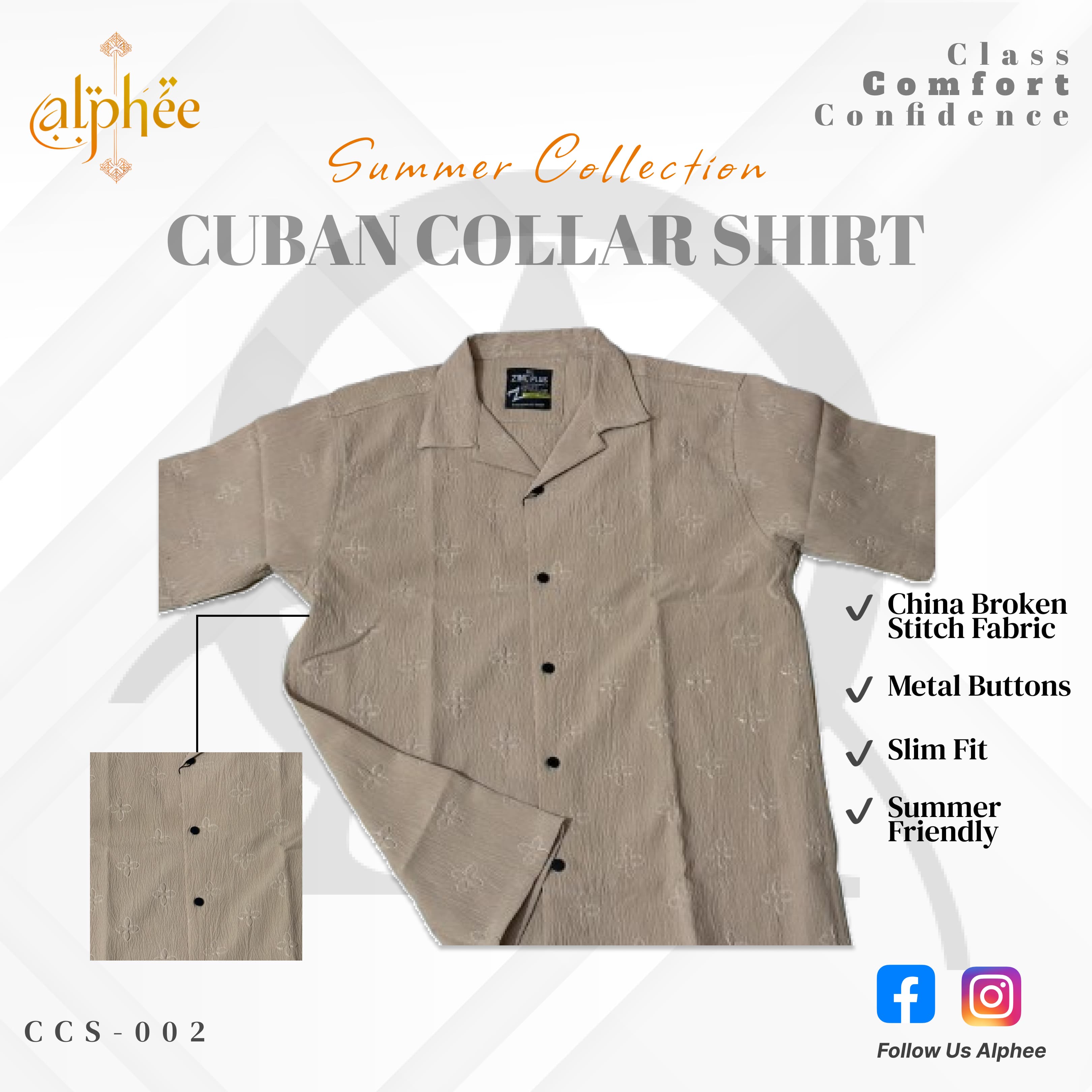 Cuban Cotton Shirt - Wheat